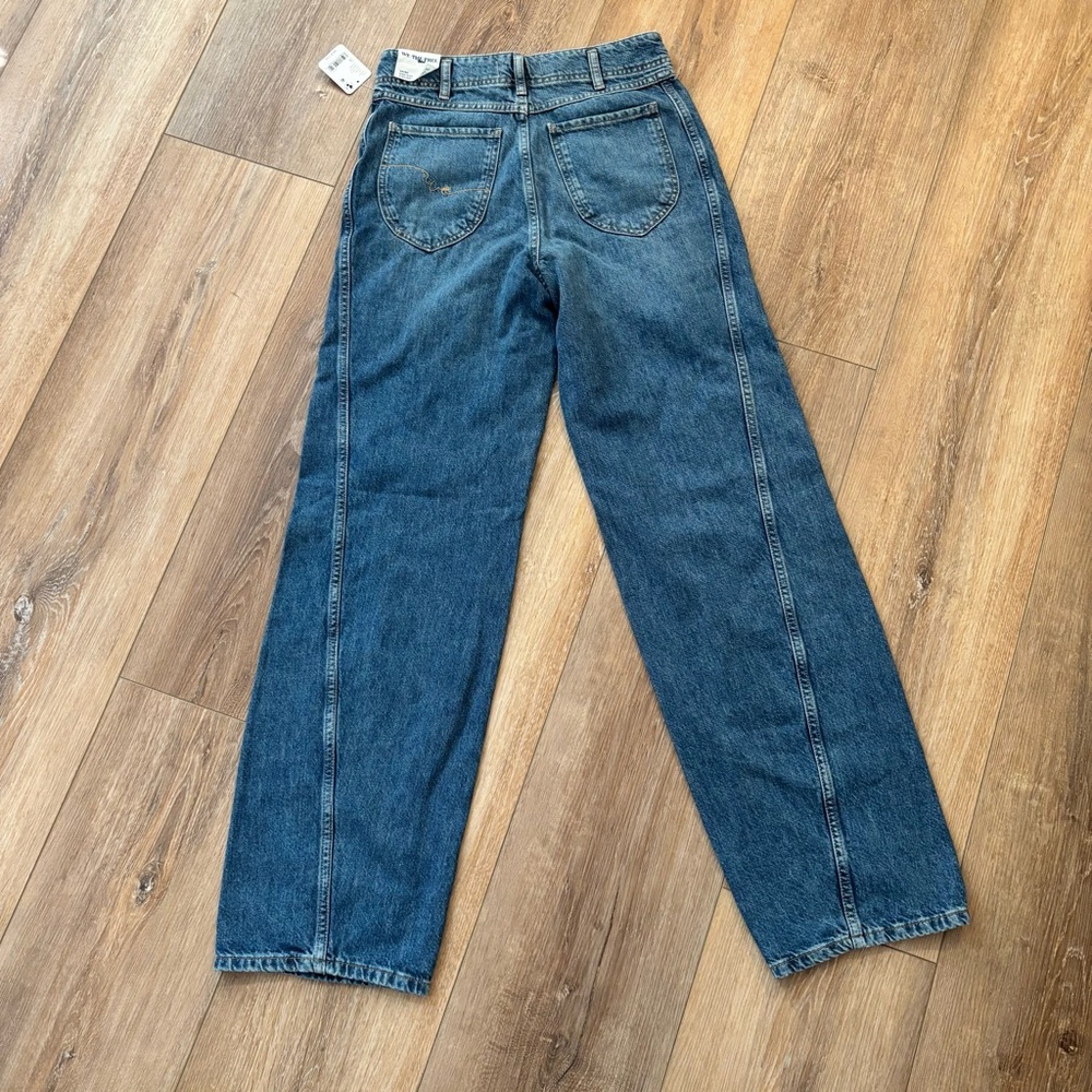 New WE THE FREE ASTER SWARM High‎ Rise Straight Denim Jeans NEW - Picture 14 of 16
